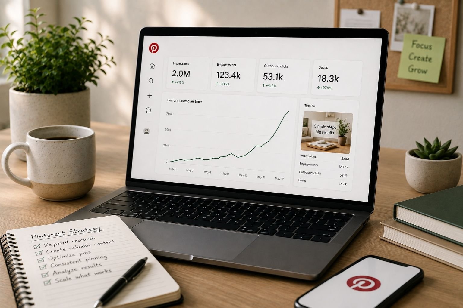 Pinterest traffic boost service