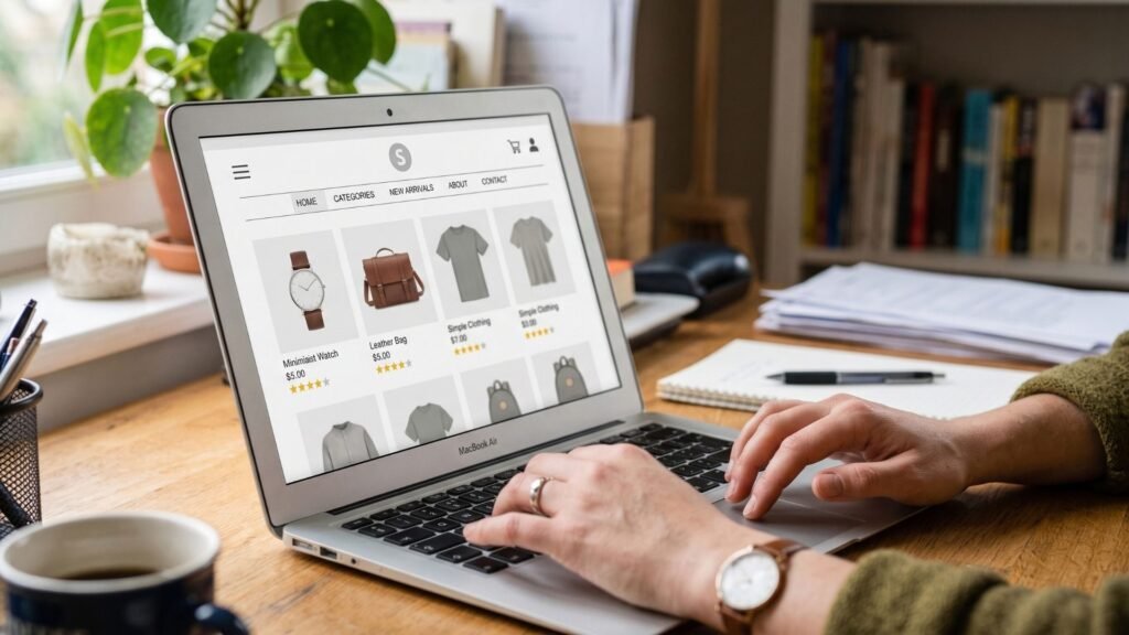 Shopify store pages delivered from a $100 Fiverr gig