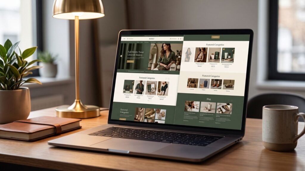Premium customized Shopify theme design example